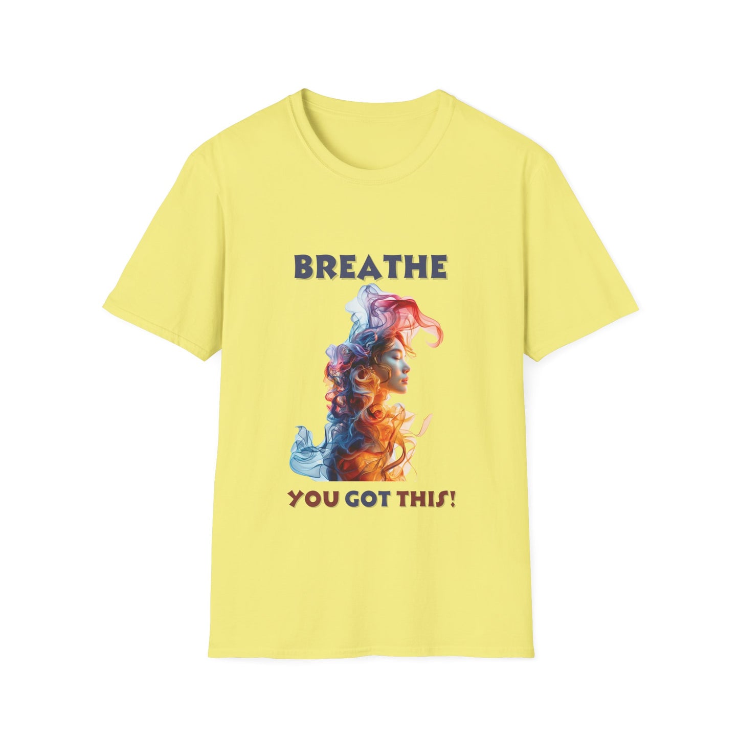 Lyfekod Apparels' "Breathe, You Got This" Unisex Softstyle T-Shirt