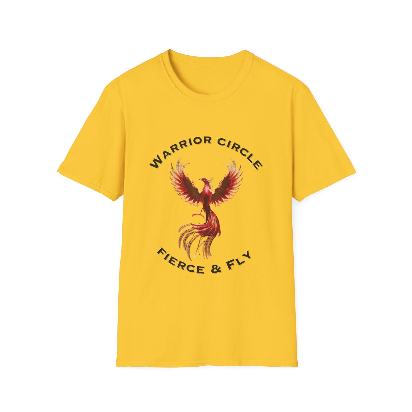 Lyfekod Apparels" "Warrior Circle, Fierce & Fly" Unisex Softstyle T-Shirt