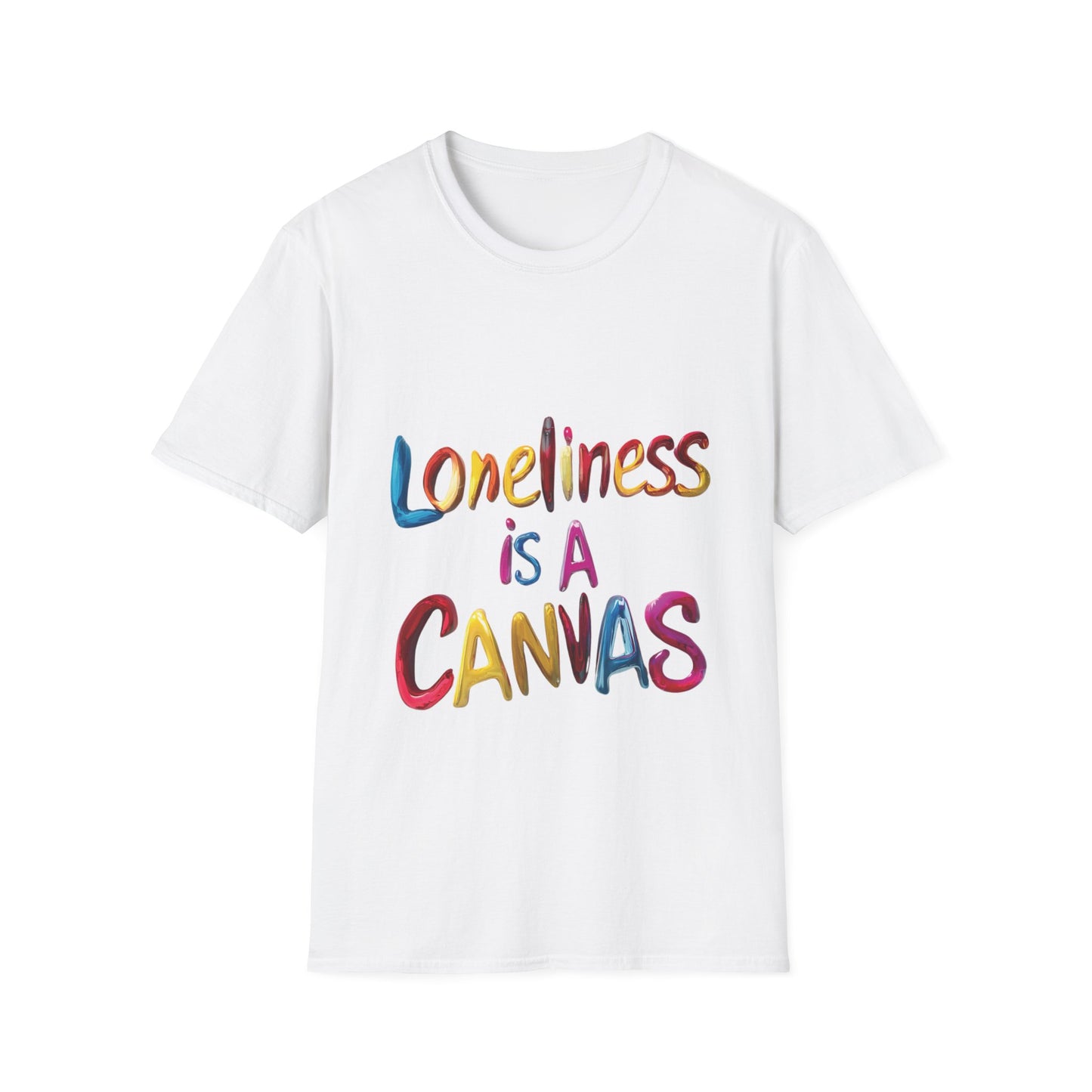 Lyfekod Apparels' "Loneliness Is A Canvas" Unisex Softstyle T-Shirt