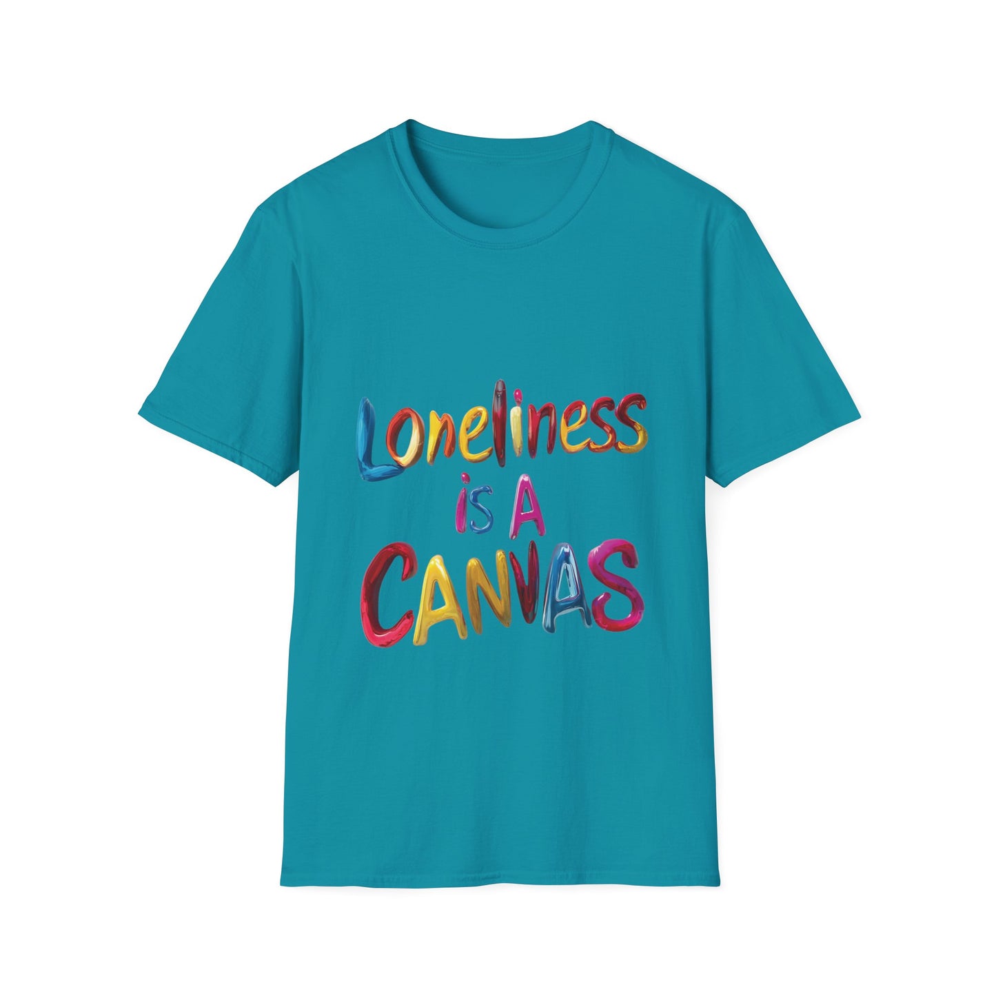 Lyfekod Apparels' "Loneliness Is A Canvas" Unisex Softstyle T-Shirt