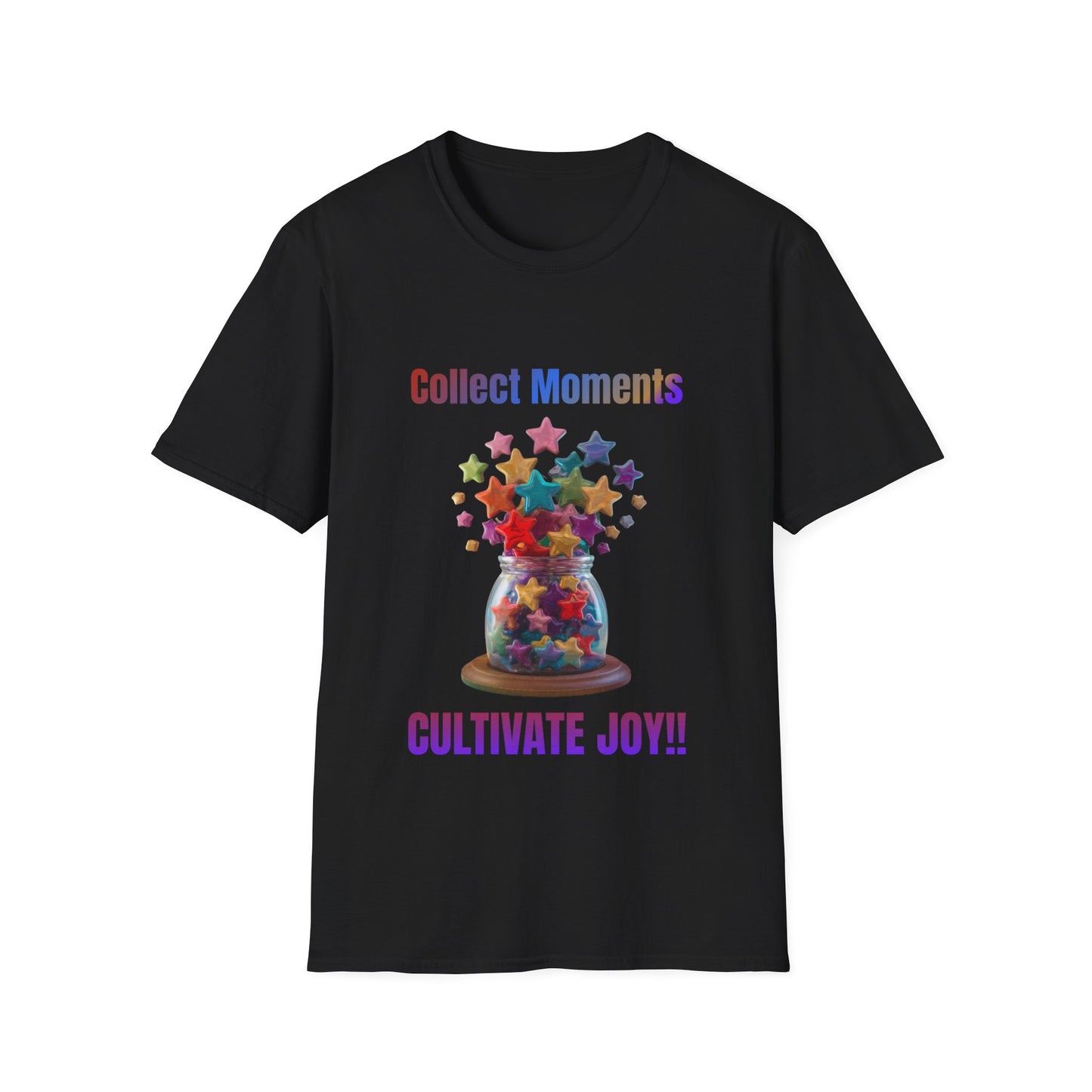 Lyfekod Apparels' "Collect Moments, Cultivate Joy" Unisex Softstyle T-Shirt