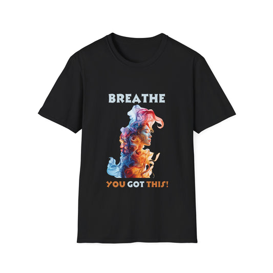 Lyfekod Apparels' "Breathe, You Got This" Unisex Softstyle T-Shirt