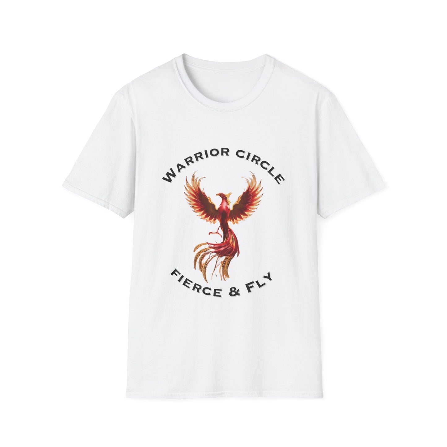 Lyfekod Apparels" "Warrior Circle, Fierce & Fly" Unisex Softstyle T-Shirt