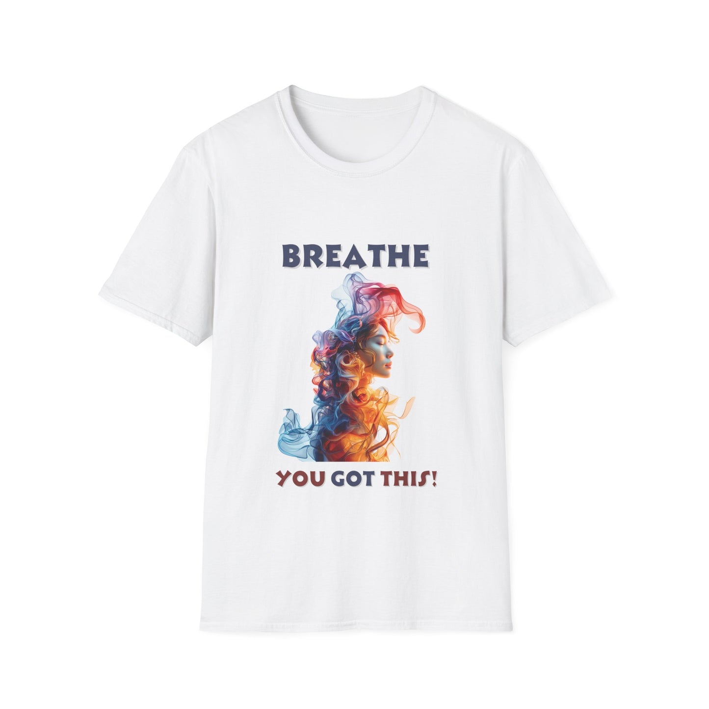 Lyfekod Apparels' "Breathe, You Got This" Unisex Softstyle T-Shirt