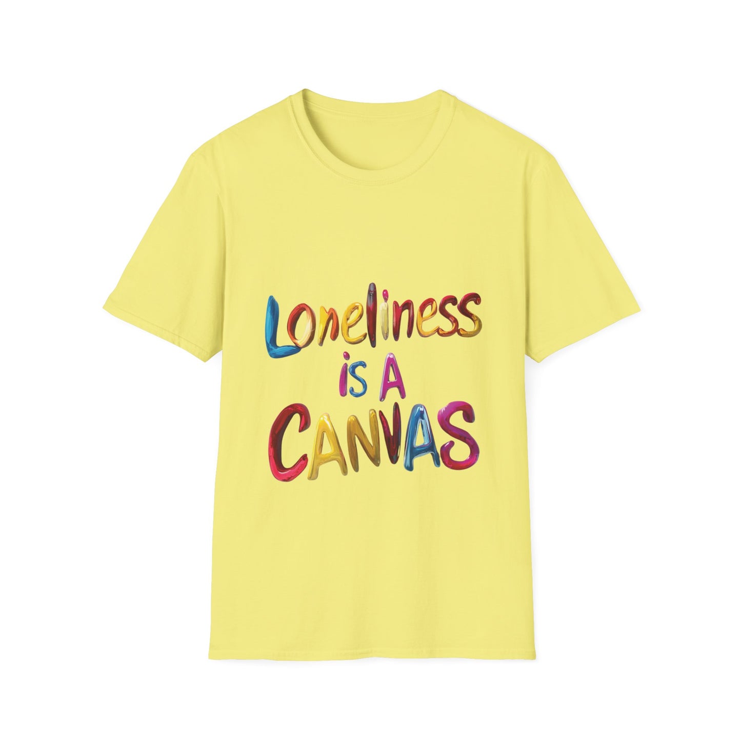 Lyfekod Apparels' "Loneliness Is A Canvas" Unisex Softstyle T-Shirt