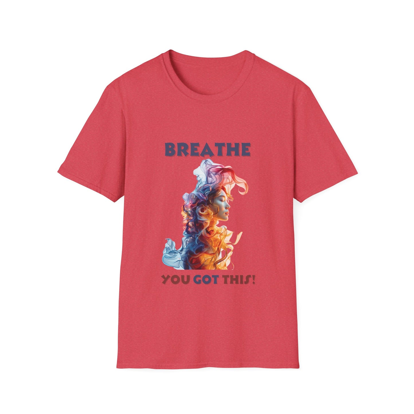 Lyfekod Apparels' "Breathe, You Got This" Unisex Softstyle T-Shirt