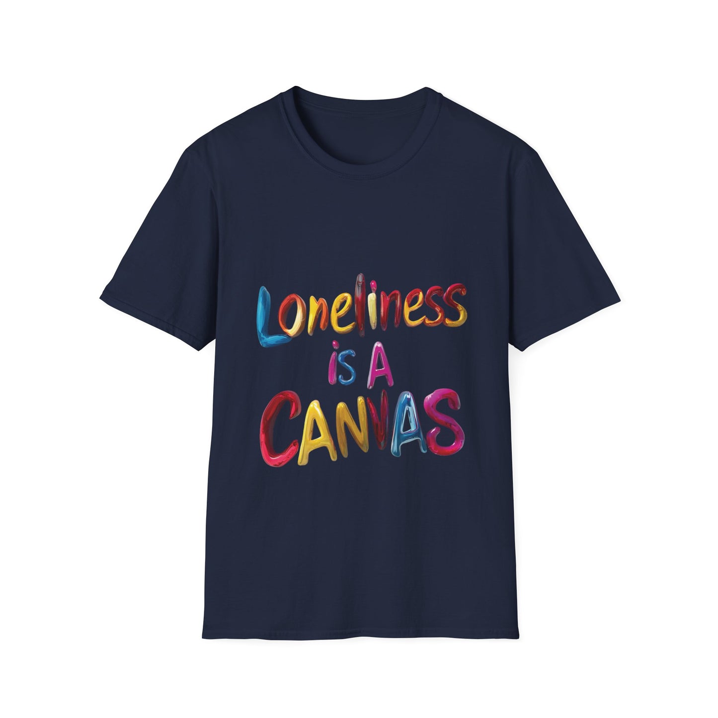 Lyfekod Apparels' "Loneliness Is A Canvas" Unisex Softstyle T-Shirt