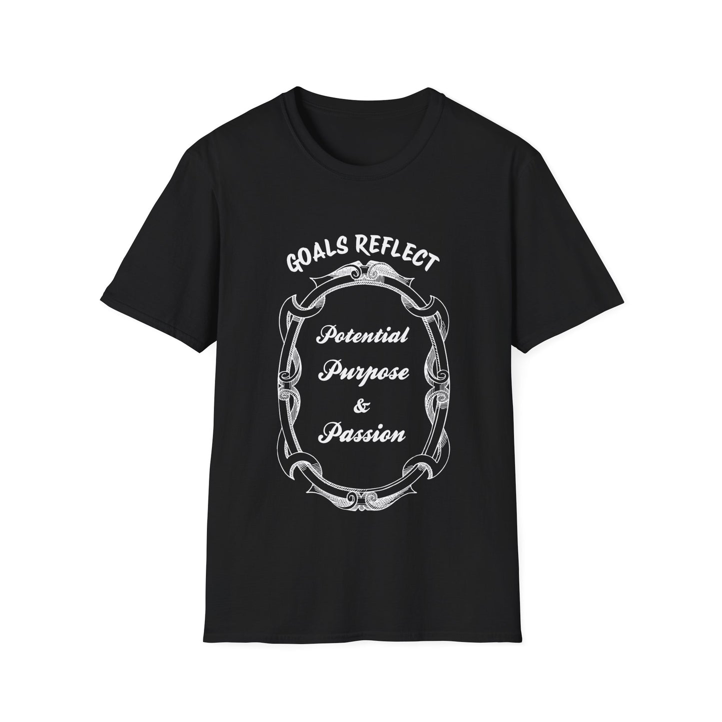 "Goals Reflect, Potential, Purpose & Passion" Unisex Softstyle T-Shirt