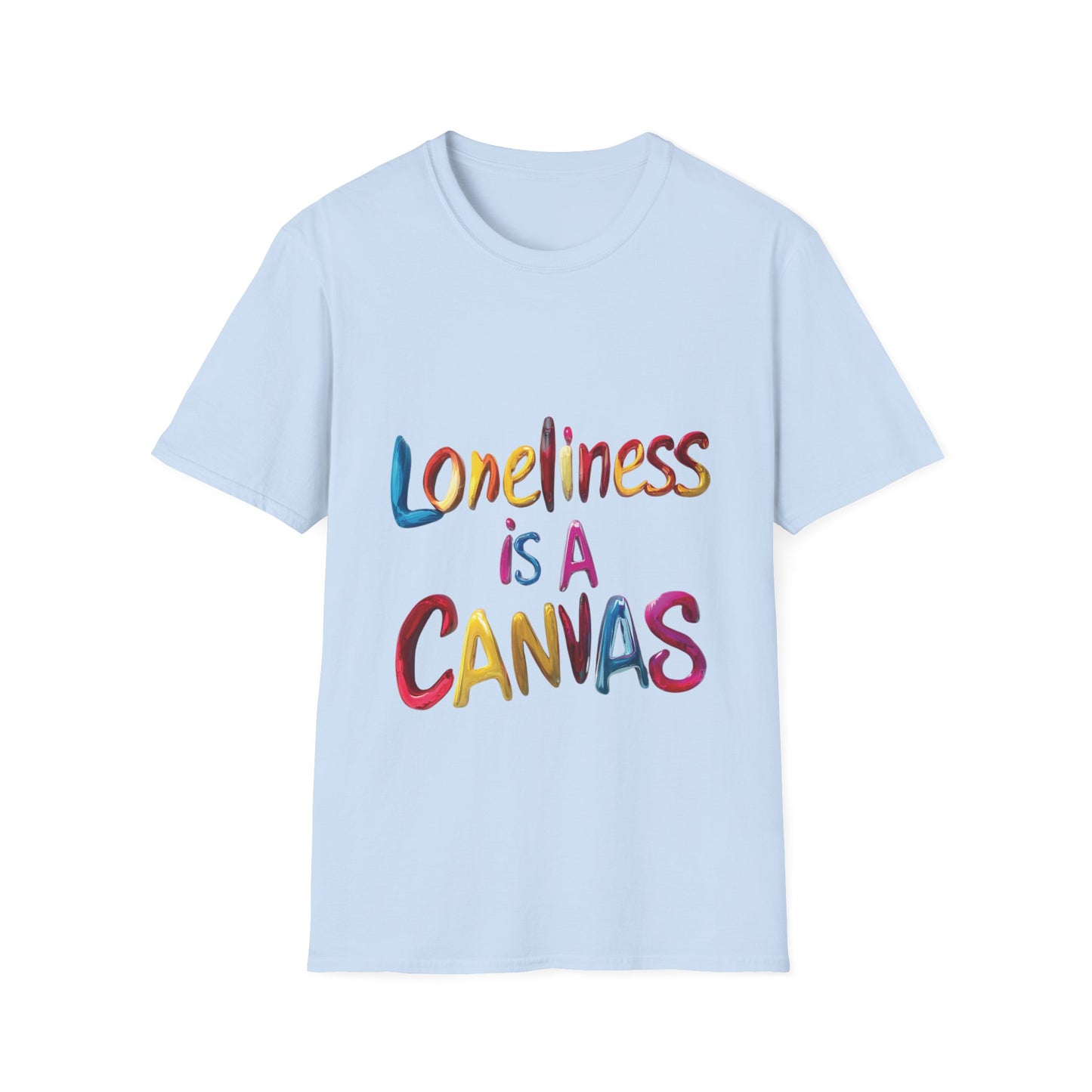 Lyfekod Apparels' "Loneliness Is A Canvas" Unisex Softstyle T-Shirt