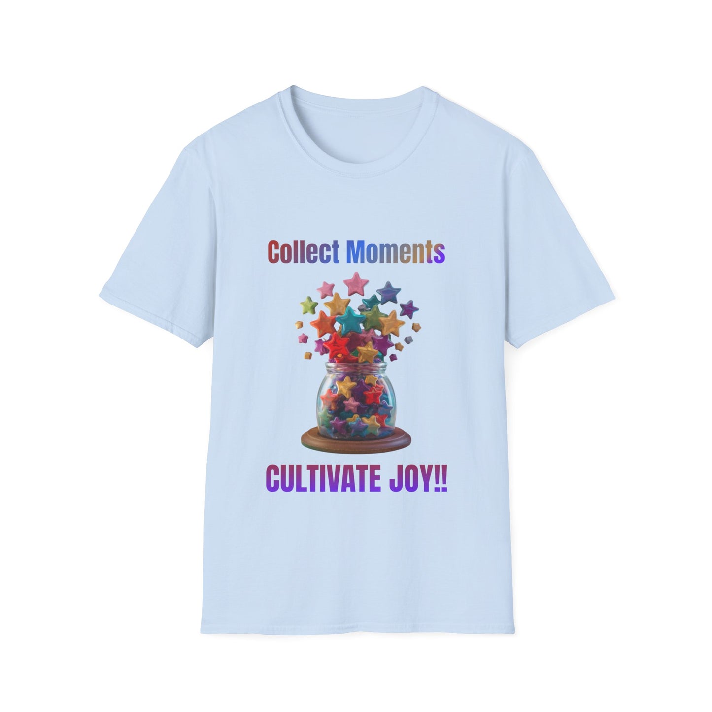 Lyfekod Apparels' "Collect Moments, Cultivate Joy" Unisex Softstyle T-Shirt