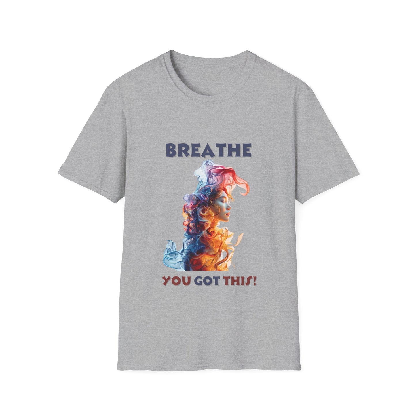 Lyfekod Apparels' "Breathe, You Got This" Unisex Softstyle T-Shirt