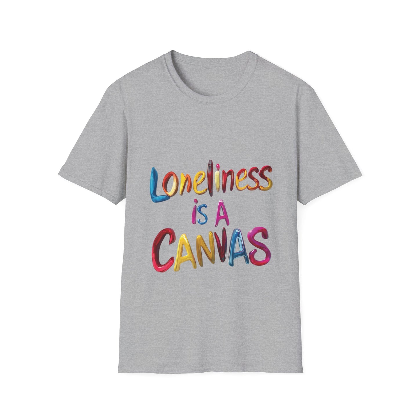 Lyfekod Apparels' "Loneliness Is A Canvas" Unisex Softstyle T-Shirt