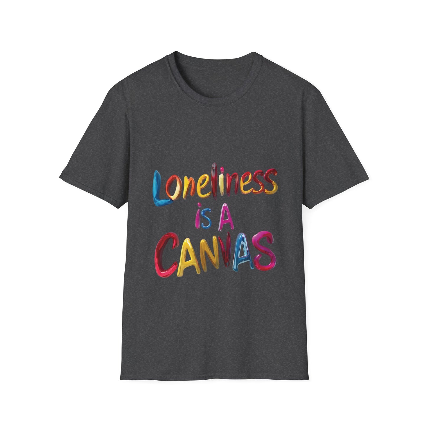 Lyfekod Apparels' "Loneliness Is A Canvas" Unisex Softstyle T-Shirt