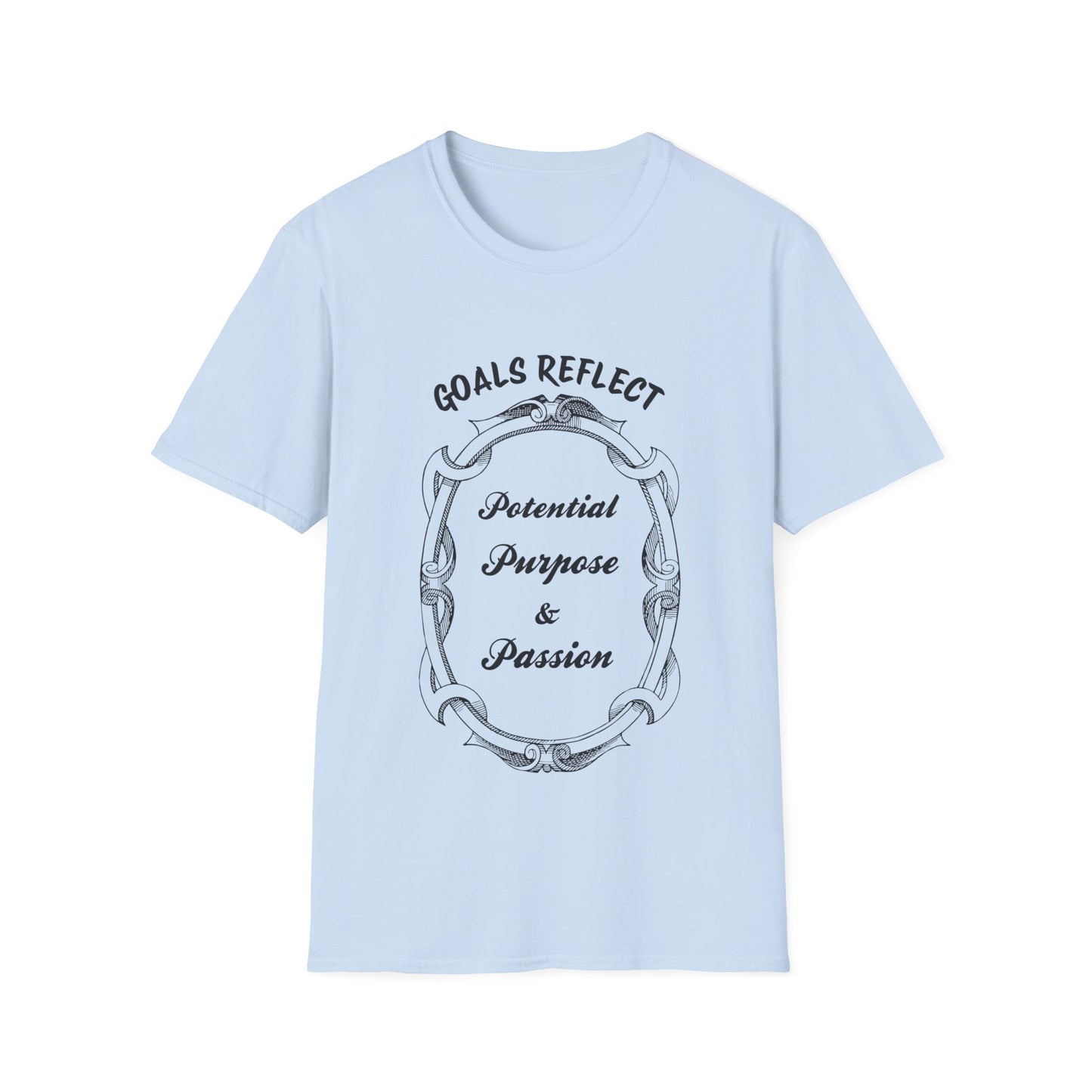 "Goals Reflect, Potential, Purpose & Passion" Unisex Softstyle T-Shirt