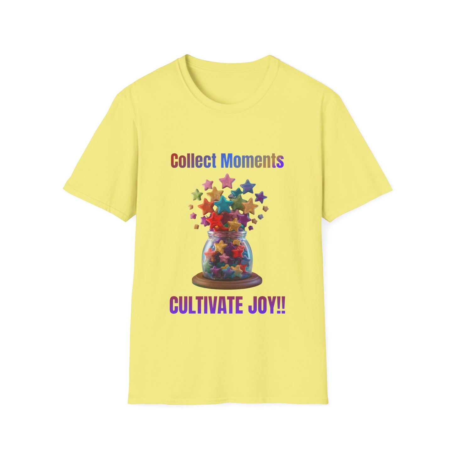 Lyfekod Apparels' "Collect Moments, Cultivate Joy" Unisex Softstyle T-Shirt